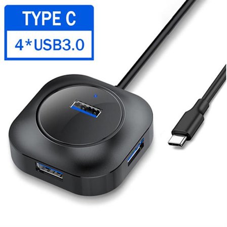 /HH/4-ports USB 3.0 2.0 HUB Højhastighedsindikator USB-hub til computer med flere enheder Bærbar computer Stationær pc Adapter USB 3.0 HUB