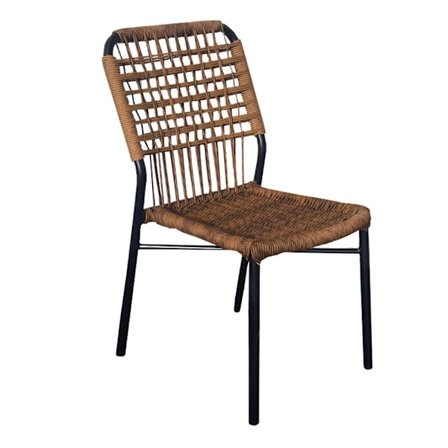 Panama 2 -tuoli ruskea luonnonvärinen 45x58x83cm