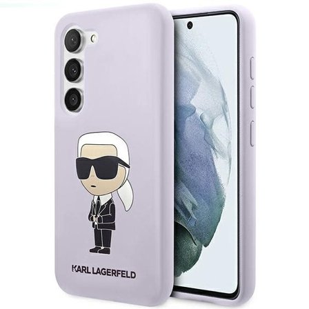 Karl Lagerfeld KLHCS23MSNIKBCU S23+ S916 hardcase lilla/lilla silikone Ikonik