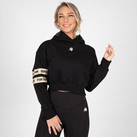 Gorilla Wear Tracey Cropped Hoodie, Black