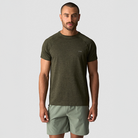 T-shirts ICANIWILL Training Mesh T-shirt Mørkegrøn - Bodyman.dk