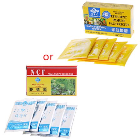 Aquarium Water Clarifier Powder 5 Pack Safe for saltvann for ferskvannsfisk f