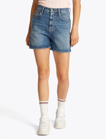 Tommy Jeans Mom Short Bi0134 - Blue - 27
