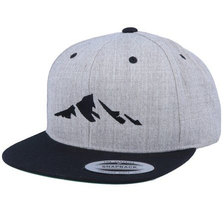 Iconic - Red Czapka Z Daszkiem - "Mountain Silhouette Heather Grey Black Snapback " @ Hatstore