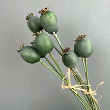 Kunstige valmuekapsler Vintage Rustik Zombie Frugt Boligindretning Fotografi Rekvisit Falske Bær