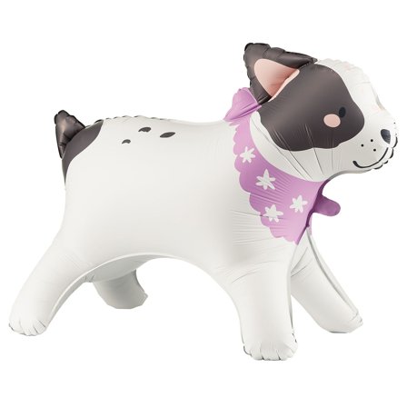 Vandrende Bulldog Folieballong & Hundekort