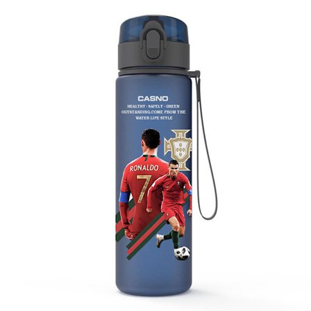 Ronaldo Vandflaske Premium Protein Shaker Kop Blender Sportsvandflaske BPA-fri Vandflaske 560ml{KPO}