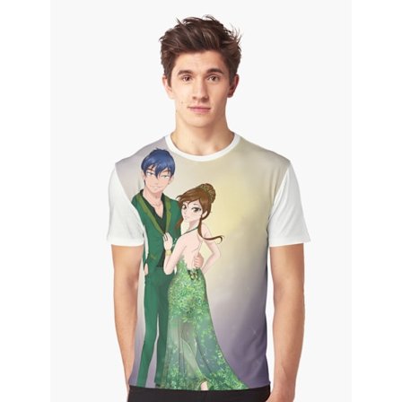 Hailey & Justin Gala grafisk t-shirt