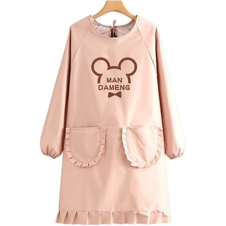 Køkkenforklæde til husholdningsbrug Langærmet heldragt Voksen Kvinder Madlavningsforklæde Arbejdstøj