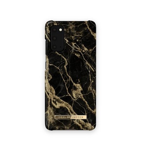 Printed Case Galaxy S20 Golden Smoke Marble