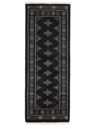 Medalionowy Mały Pakistański Bucharski 3Ply Dywan 79X210 Wełna