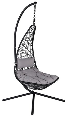 Venture Home Edinburgh 1018-408 Hängstol Svart, Utemöbler