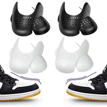 Skrynkelskydd Anti-rynk skydd skrynkelstöd skor Svart