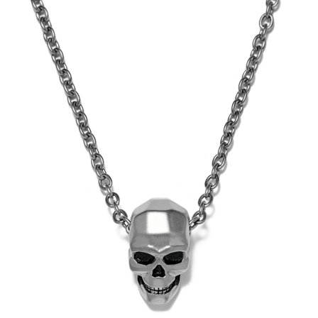 Collier Jax en acier à pendentif tête de mort pour hommes - Chaînes en acier