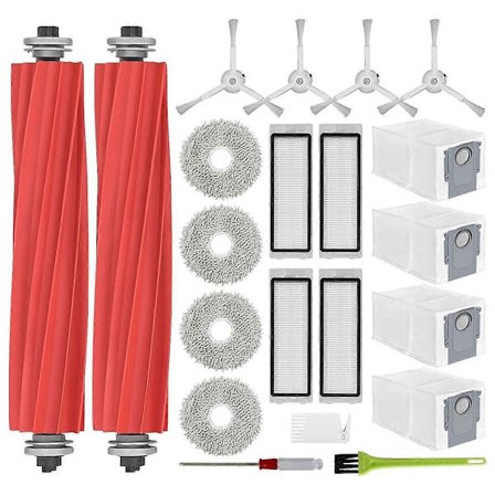 Tillbehör för Q Ersättningsdelar Robotdammsugare Huvudsidoborste Hepa Filter Moppduk Damm