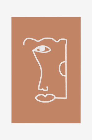 Pelcasa - Poster Abstract Head No2. - Kobber - Postere - Fra Homeroom