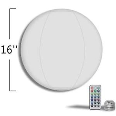 Poolleksaker 13/16 färger Glow Ball Uppblåsbar Led Light Up Beach Ball