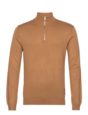 Onswyler Life Ls Half Zip Knit Knitwear Half Zip Pullover Gul ONLY & SONS*Betinget Tilbud