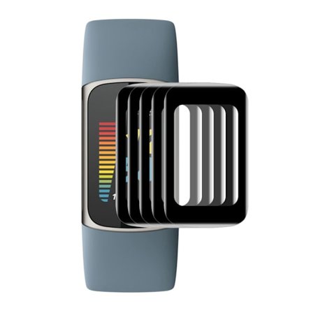 5Pcs ENKAY Fitbit Charge 5 kaareva PMMA näytön suojus