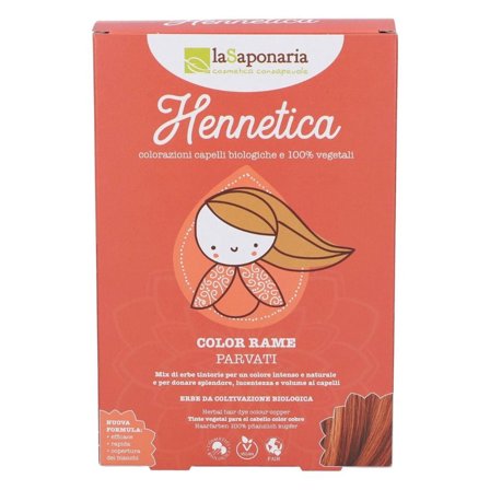 LA SAPONARIA Hennetica Tinta vegetale - PARVATI 100g - Colorazione Capelli