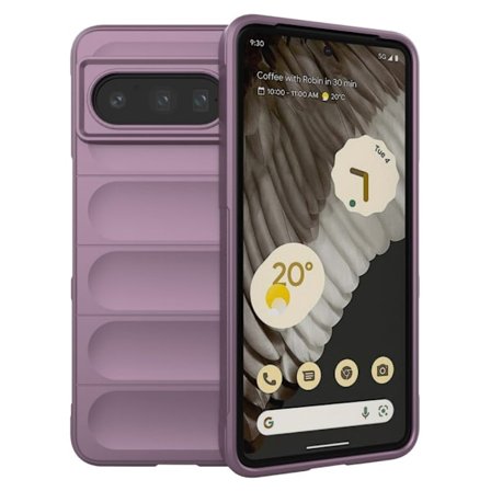 Deksel med mykt grep for Google Pixel 8 Pro - Lyselilla