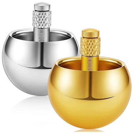 2 stk. Top Metal Flip Over Top Gyroskop Rustfrit Stål Top Legetøj Fysik Legetøj Videnskabelig Uddannelse