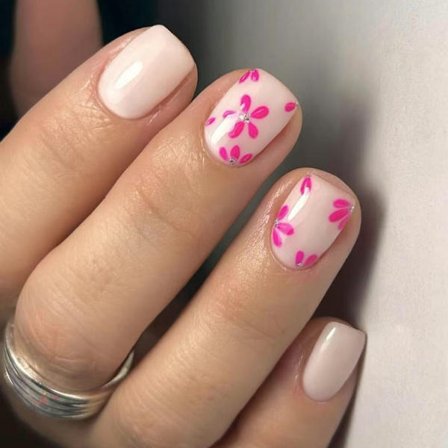 24 st Fyrkantiga Nagelspetsar Design Falska Naglar Tryck På Naglar Konstgjorda Lösnaglar