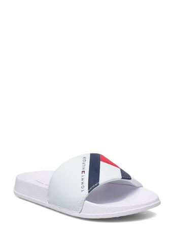 T3B0-32273-1172801- Shoes Summer Shoes Pool Sliders Hvid Tommy Hilfiger