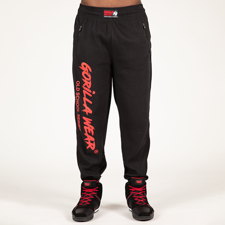 Gorilla Wear Augustine Old School Pants, Black/Red