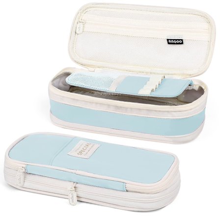 Blyantsæske til Piger Stor Kapacitet Pen Sager Bærbar Papirvarer Makeup Taske Pose Blyant Organizer