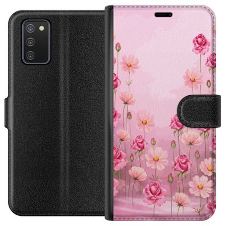 Yhteensopiva Lompakkokotelo Samsung Galaxy A02s Petal Reverie Soft Blush
