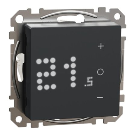 Schneider Electric WDE003497 Termostat uppkopplad Antracit, Värme