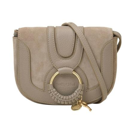 See by Chloé, Hannah Mini Bag Grijs, Dames, Maat:ONE Size