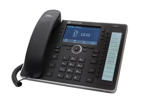 AUDIOCODES 445HD IP-PHONE POE GBE BLACK WITH INTEGRATED BT AND DUAL BAND PERP