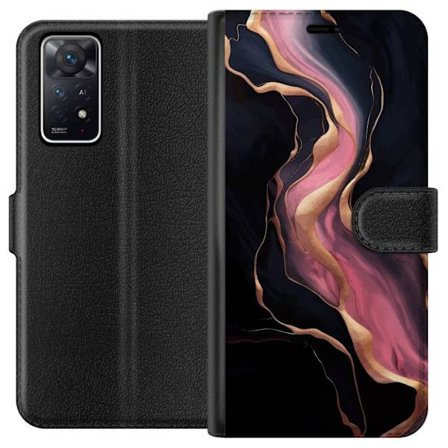 Kompatibel Tegnebogsetui til Xiaomi Redmi Note 11 Pro 5G Marmor Mønster Luksus Design Natur