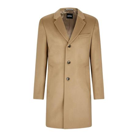 Hugo Boss Single-Breasted Coats inbo, Herre Uldfrakker