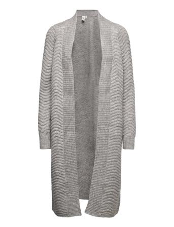 Yasbetricia Ls Long Knit Cardigan S. Strikkegenser Cardigan Grå YAS