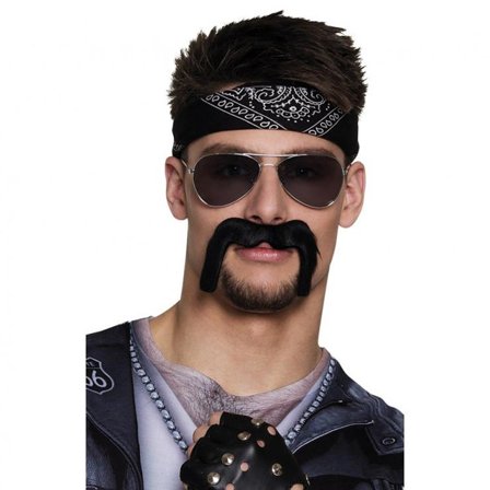Mc-knutte Mustasch - Partyninja.se