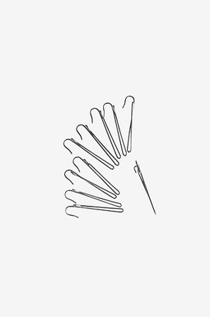 Jotex - Set Van 10 1-vingerhaken - Extra Hoog Zilver Zilver - VIRRE - Koop Gordijntoebehoren bij Jotex