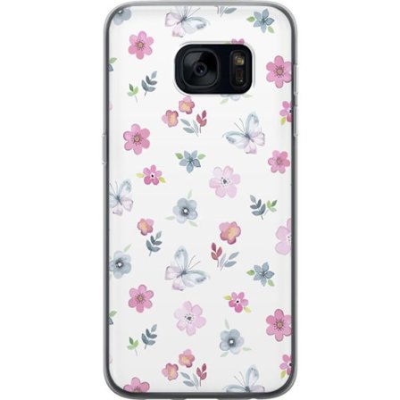 Mobilskal till Samsung Galaxy S7 med Blommor och fjärillar