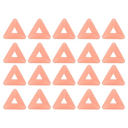 20 st Agility-koner för träning, tunga, triangulära, flexibla, hållbara, för fotboll, cykling, röda