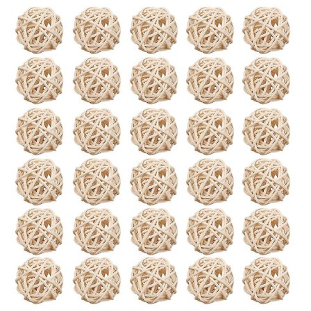 Päivitetty 30kpl Aromaterapia Rottinkipallo 3cm Käsintehdyt Ripustuskoristeet Riipus Aromaterapiaan Kotiin