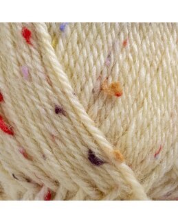 Garn Ulrika Tweed 50g Creme - Svarta Fåret