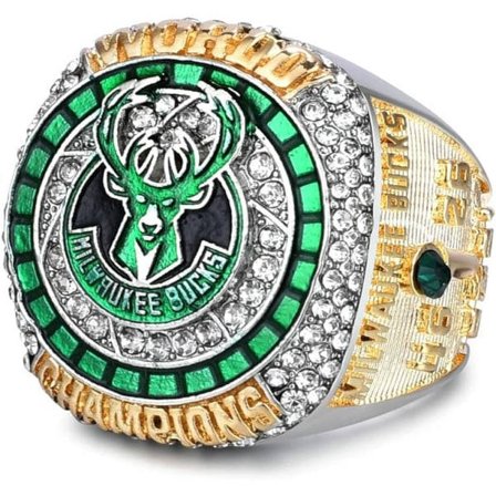 CDQ 2021 Bucks Championship Ring Replica Basketbollmästare Ring STORLEK 10