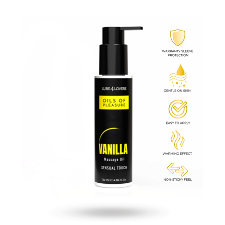 Oils of Pleasure – Vanilla Massage Oil 120 ml - Vuxen.dk: Erotiske massageolier
