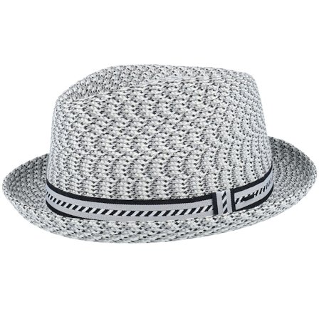 Bailey - Grey - straw - Hat - Mannes Light Grey Multi Straw Hat - Hatstore