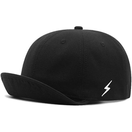 XL Baseballcaps med kort skygge for menn - Truckerhatt med kort skygge, Casual Peaket Caps, A