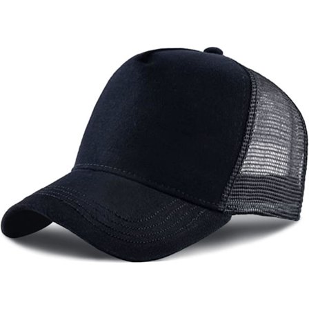 Baseballkasket til mænd og kvinder, 5 paneler justerbar ensfarvet truckerkasket mesh bagside sport afslappet kasket sommer solhat til unisex