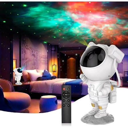 Nattlys - Astronaut stjerneprojeksjonslys, LED-tåkelys i taket