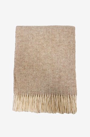 Redlunds - Glasgow ullpläd 130x170 - Beige - Filtar & plädar - 130X170 - Från Homeroom